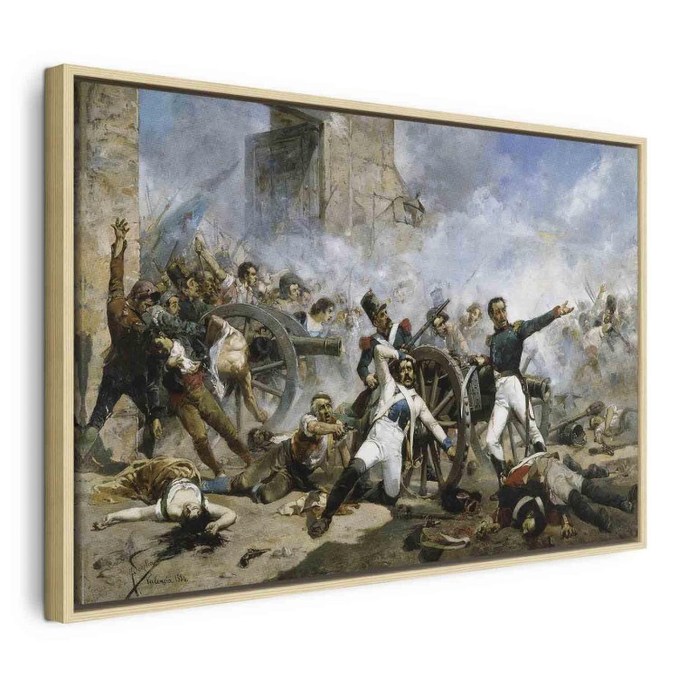 Obraz - Joaquín Sorolla y Bastida – Śmierć Pedro Velarde y Santillána podczas obrony koszar artyleryjskich Monteleon
