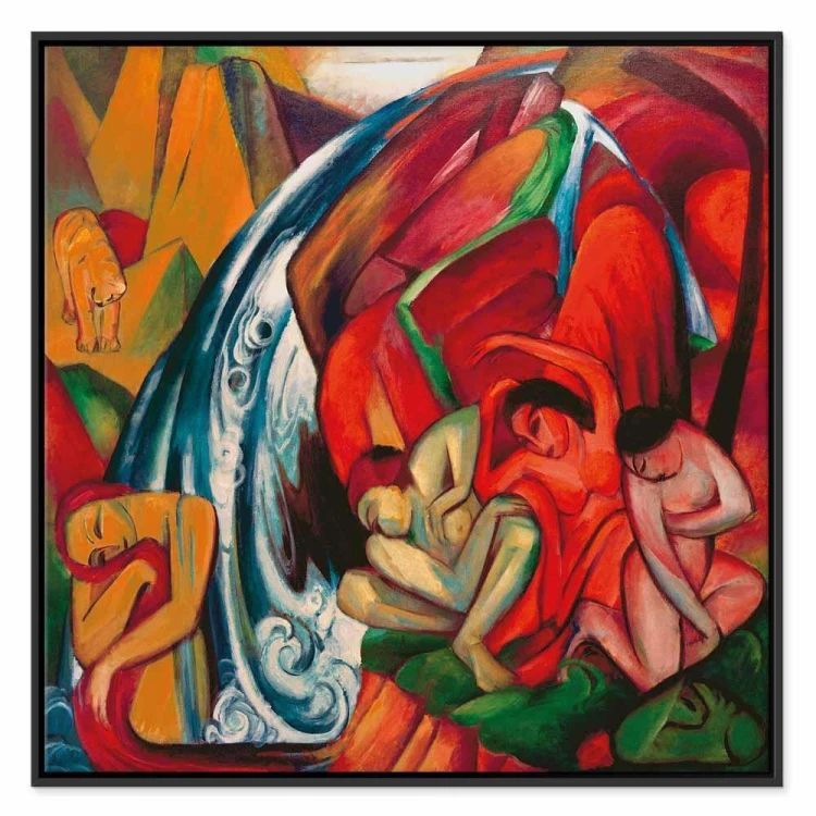Obraz - Franz Marc – Wodospad (Kobiety pod wodospadem)