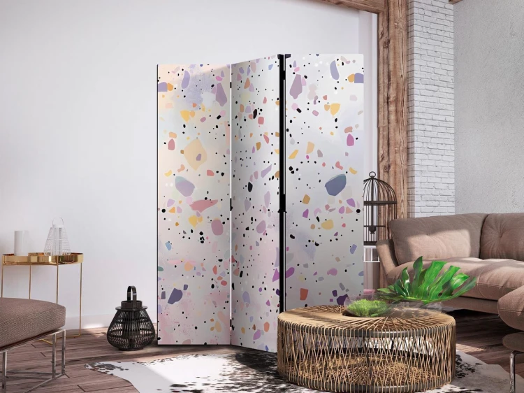 Parawan - Lastriko w stylu confetti - fioletowo-różowy - kolorowy wzór