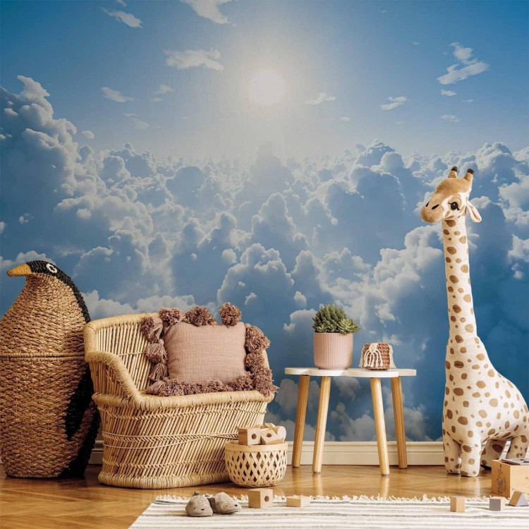 Fototapeta - Niebiański spokój: Ciepłe promienie słońca