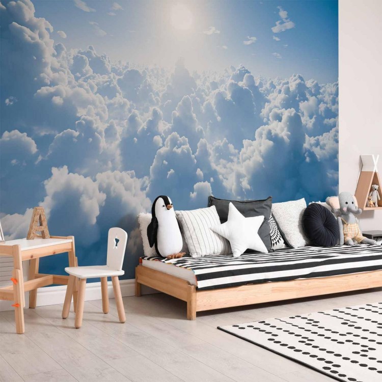 Fototapeta - Niebiański spokój: Ciepłe promienie słońca