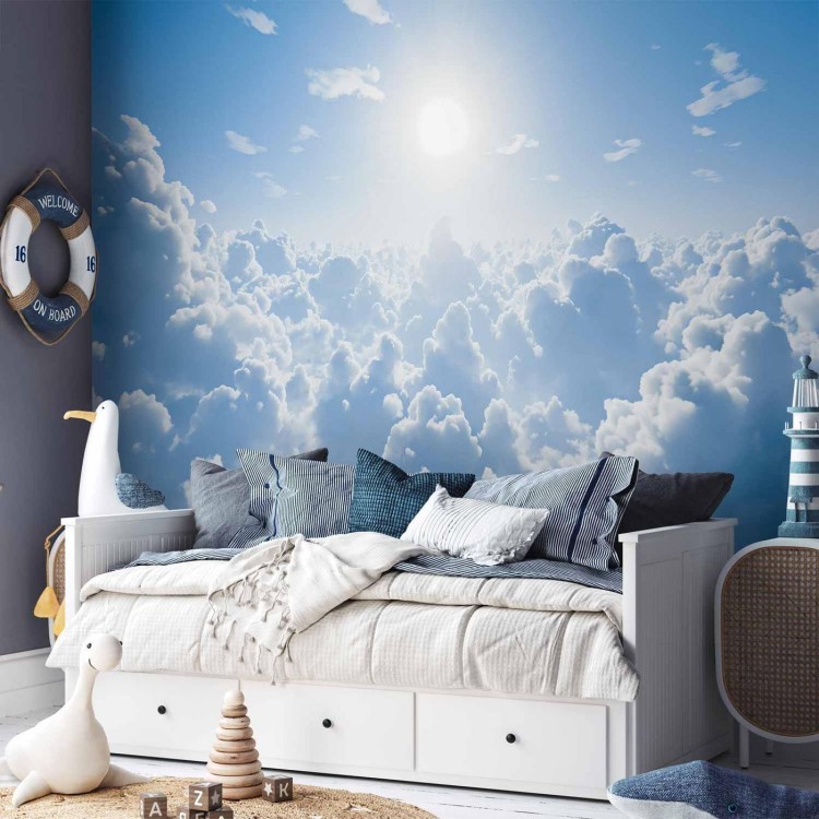 Fototapeta - Niebiański spokój: Ciepłe promienie słońca