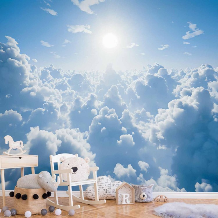 Fototapeta - Niebiański spokój: Ciepłe promienie słońca