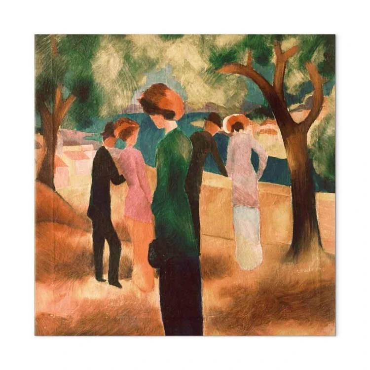 Obraz - August Macke – Kobieta w zielonym żakiecie