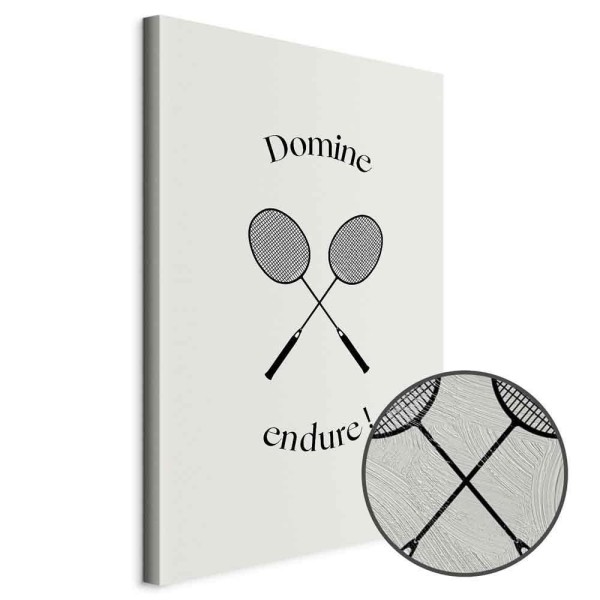 Obraz - Czarne rakiety do badmintona