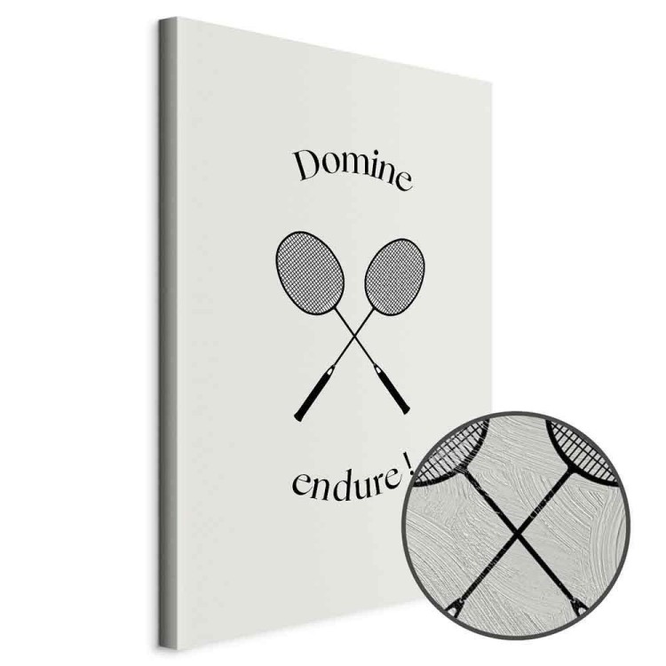 Obraz - Czarne rakiety do badmintona