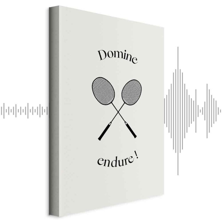 Obraz - Czarne rakiety do badmintona