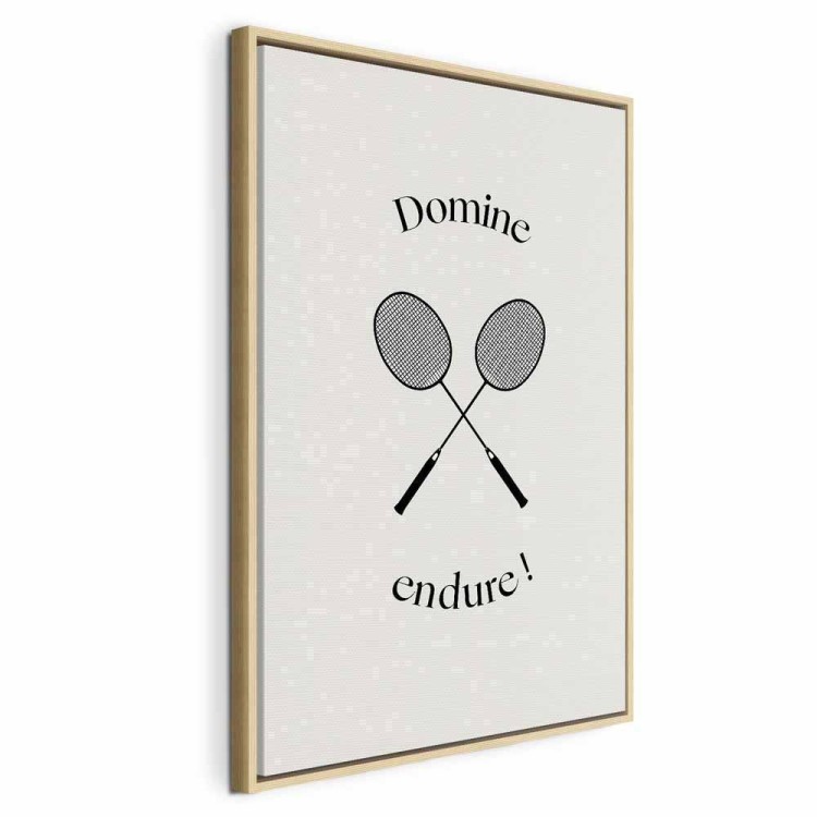 Obraz - Czarne rakiety do badmintona