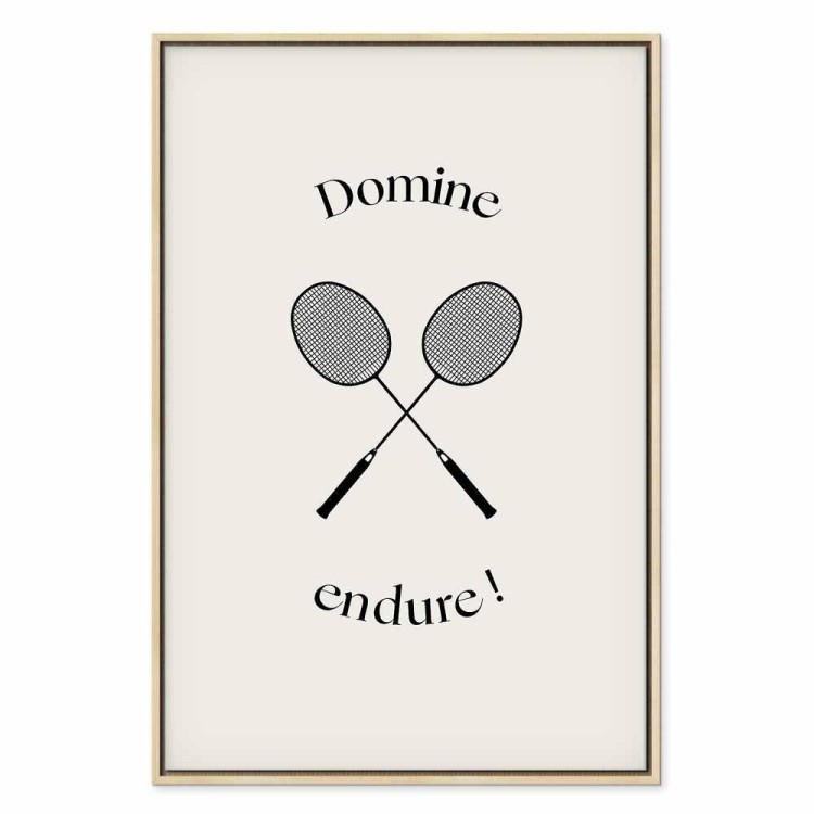 Obraz - Czarne rakiety do badmintona