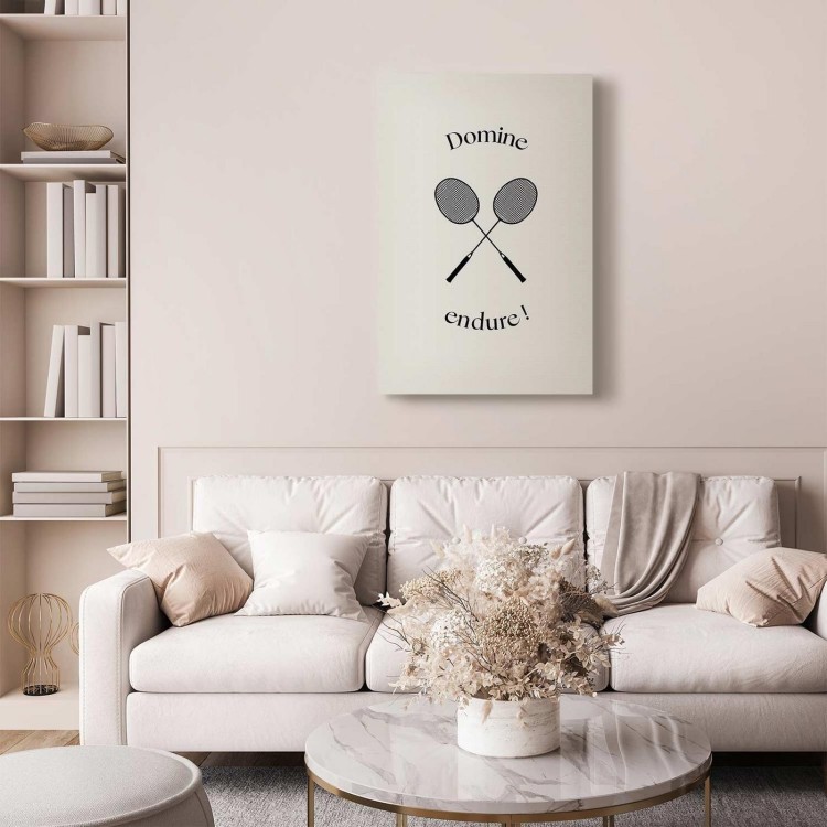 Obraz - Czarne rakiety do badmintona