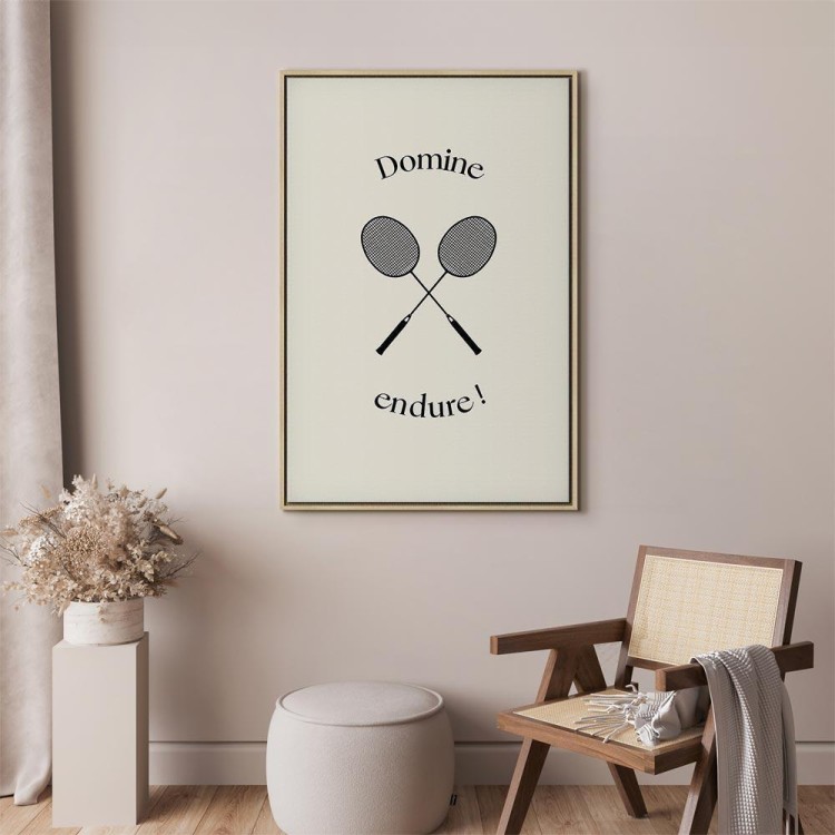 Obraz - Czarne rakiety do badmintona