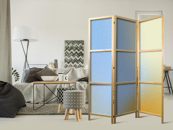 Parawan japoński - Energetyczny gradient - kompozycja gradientowa w żywych kolorach