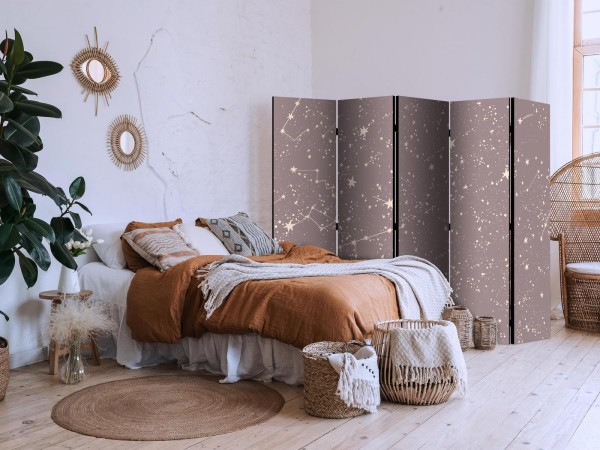Parawan - Nocne Niebo - artystyczne konstelacje i gwiazdy w pastelowych odcieniach