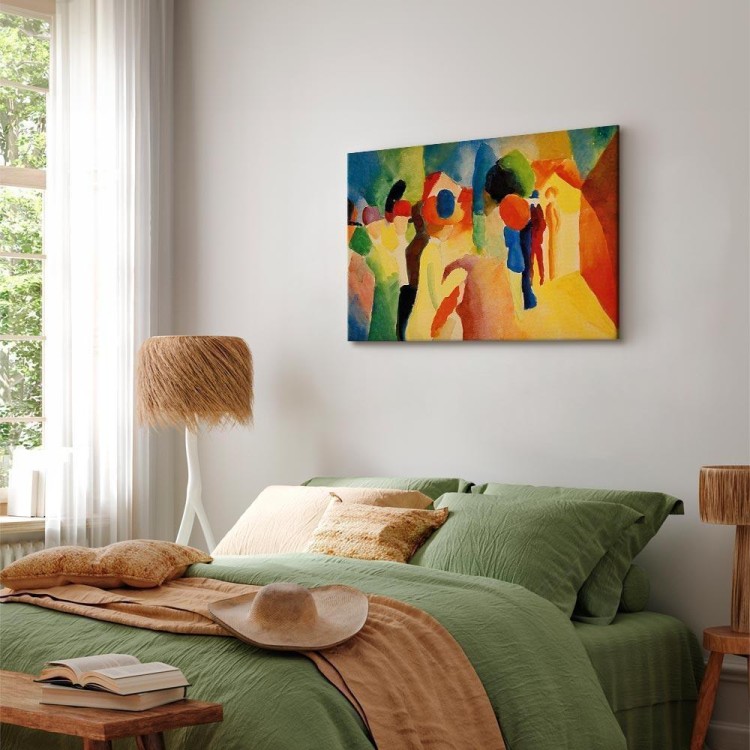 Obraz - August Macke – Kobieta w żółtym płaszczu