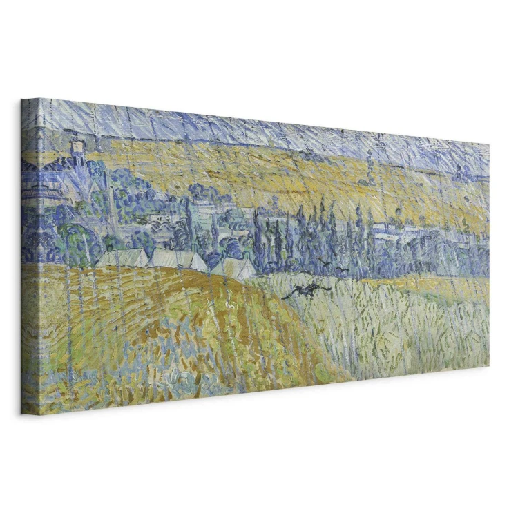 Obraz - Vincent Van Gogh – Pejzaż Auvers w deszczu
