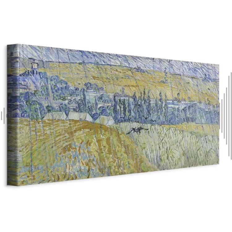 Obraz - Vincent Van Gogh – Pejzaż Auvers w deszczu