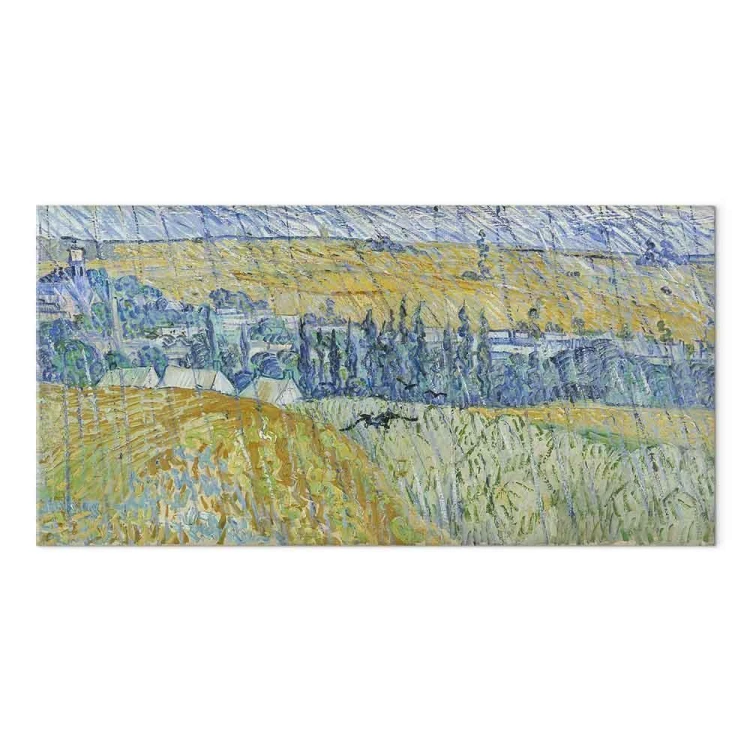 Obraz - Vincent Van Gogh – Pejzaż Auvers w deszczu