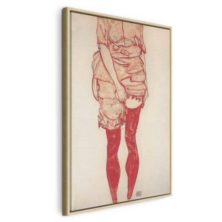 Obraz - Egon Schiele – Stojąca kobieta w czerwieni