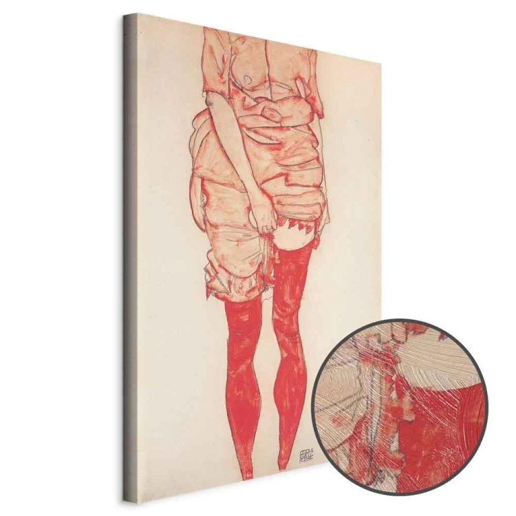 Obraz - Egon Schiele – Stojąca kobieta w czerwieni