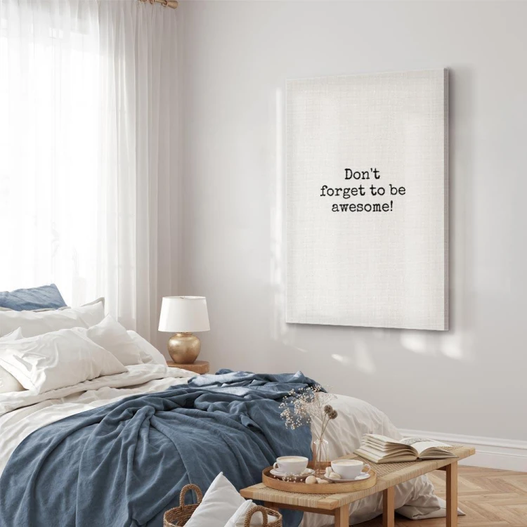 Obraz - Don't Forget to Be Awesome! (1-częściowy) pionowy