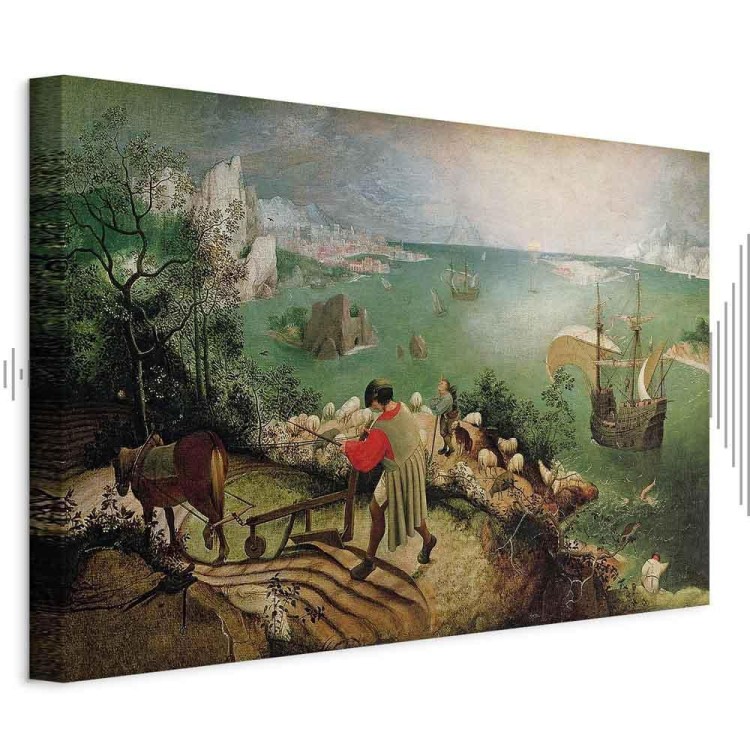 Obraz - Pieter Bruegel (starszy) – Pejzaż z upadkiem Ikara