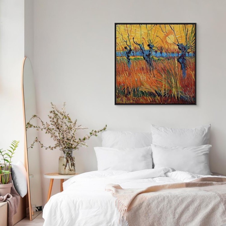 Obraz - Vincent van Gogh – Wierzby o zachodzie słońca