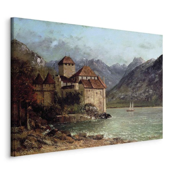 Obraz - Gustave Courbet – Zamek Chillon
