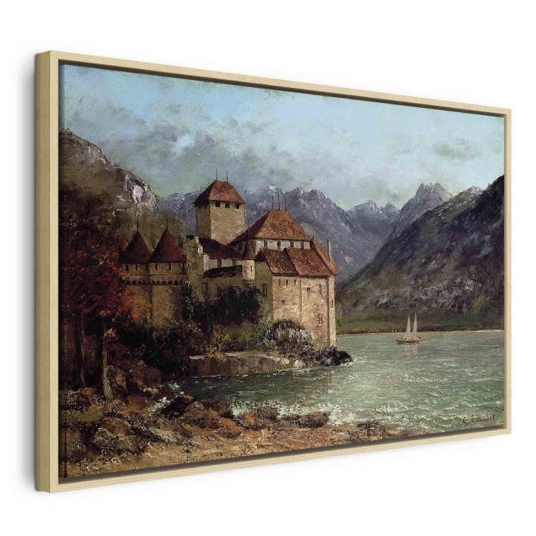 Obraz - Gustave Courbet – Zamek Chillon
