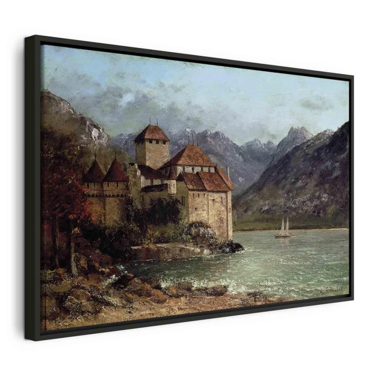 Obraz - Gustave Courbet – Zamek Chillon
