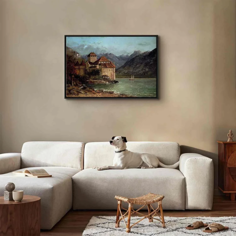 Obraz - Gustave Courbet – Zamek Chillon