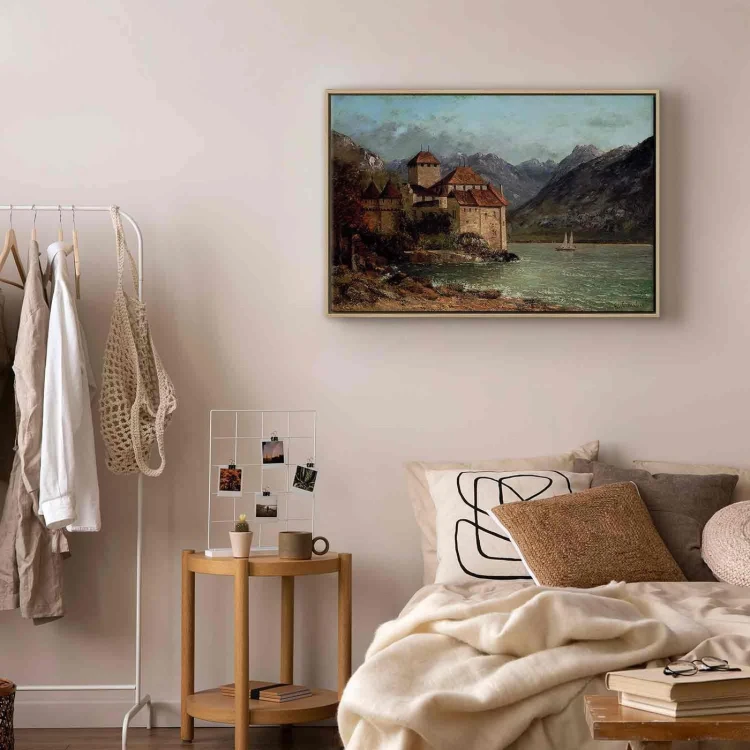 Obraz - Gustave Courbet – Zamek Chillon