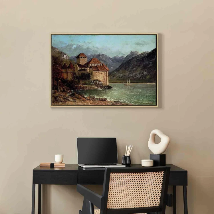 Obraz - Gustave Courbet – Zamek Chillon