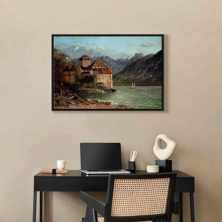 Obraz - Gustave Courbet – Zamek Chillon