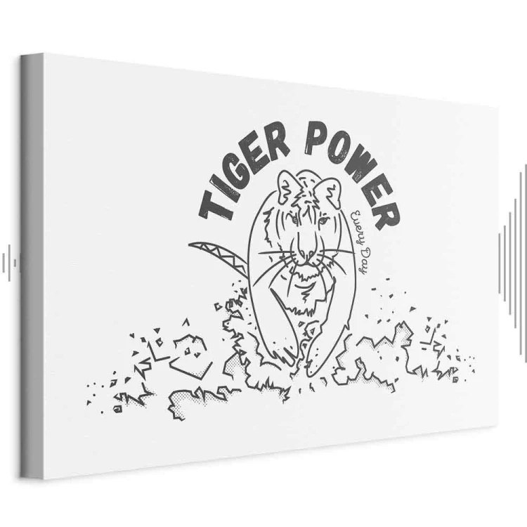 Obraz - Tiger power (1-częściowy) szeroki