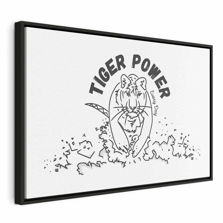 Obraz - Tiger power (1-częściowy) szeroki