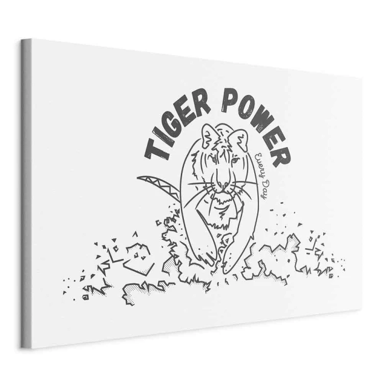 Obraz - Tiger power (1-częściowy) szeroki