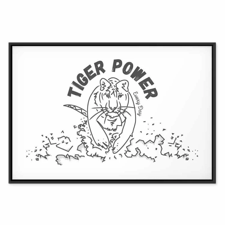 Obraz - Tiger power (1-częściowy) szeroki