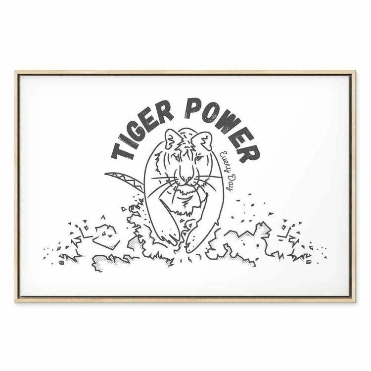 Obraz - Tiger power (1-częściowy) szeroki