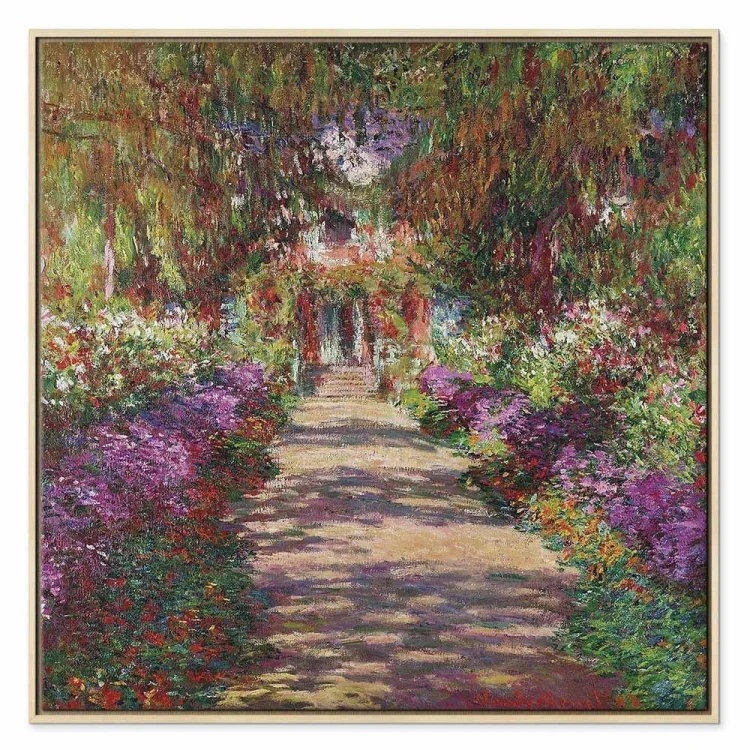 Obraz - Claude Monet – Ścieżka w ogrodzie w Giverny