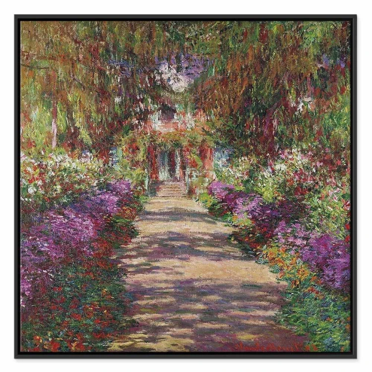 Obraz - Claude Monet – Ścieżka w ogrodzie w Giverny