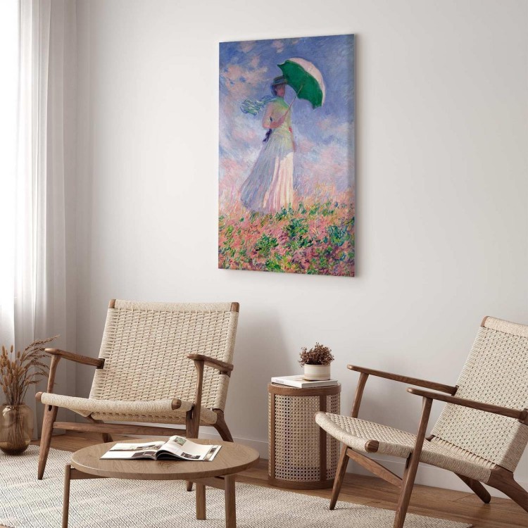 Obraz - Claude Monet – Kobieta z parasolką, zwrócona w prawo