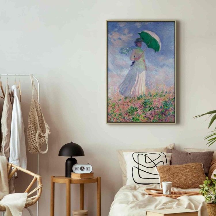 Obraz - Claude Monet – Kobieta z parasolką, zwrócona w prawo