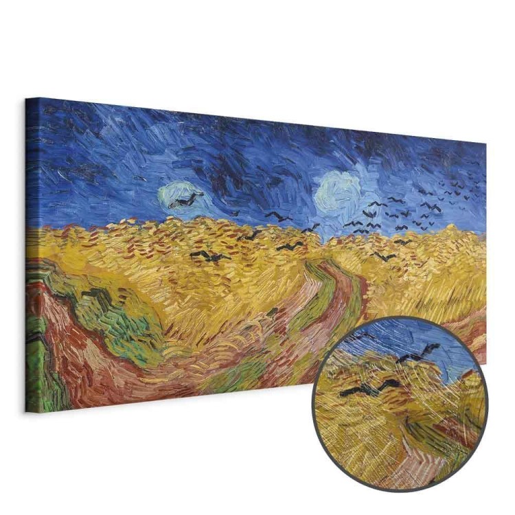 Obraz - Vincent van Gogh – Pole pszenicy z krukami