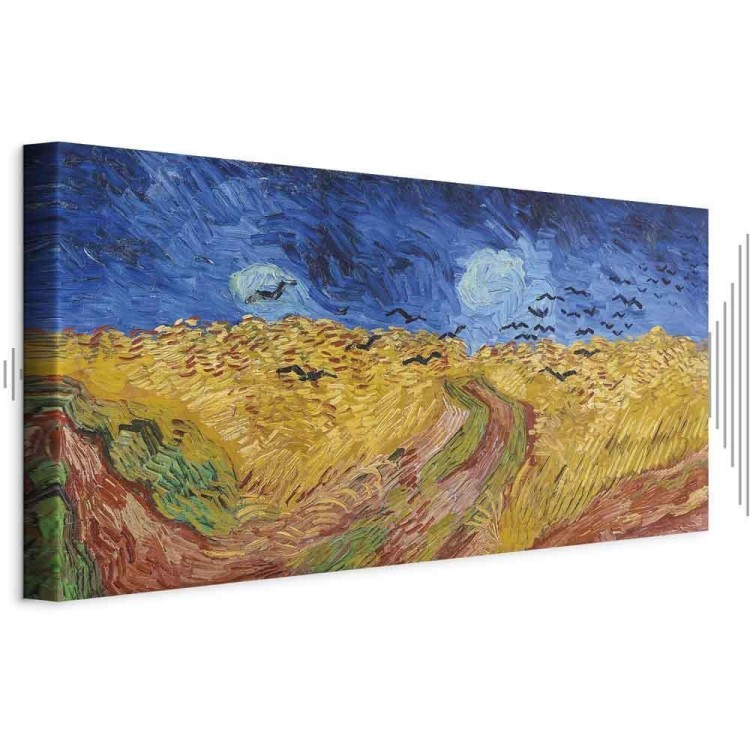 Obraz - Vincent van Gogh – Pole pszenicy z krukami