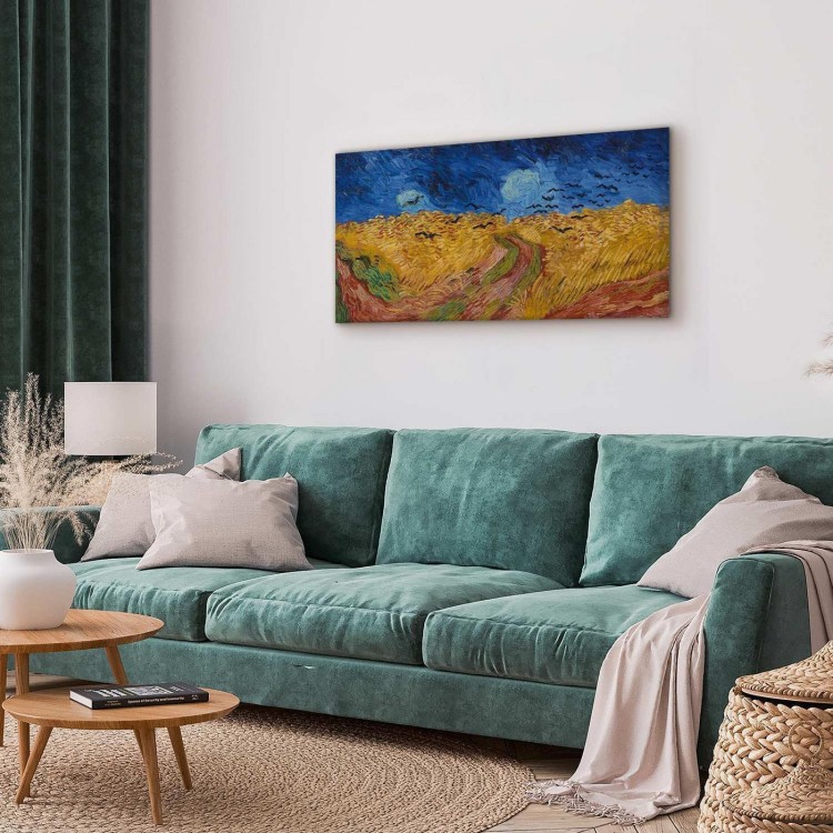 Obraz - Vincent van Gogh – Pole pszenicy z krukami