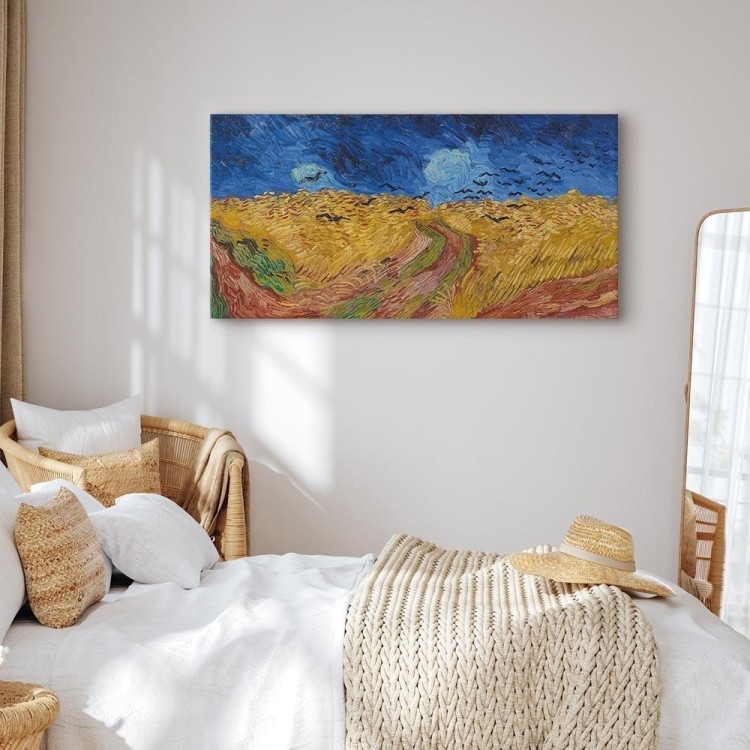 Obraz - Vincent van Gogh – Pole pszenicy z krukami