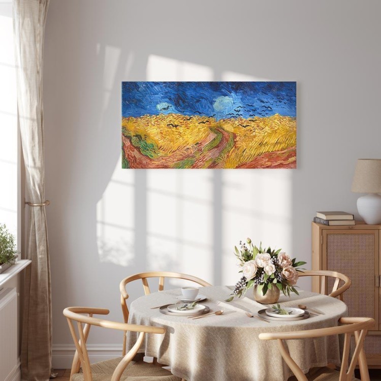 Obraz - Vincent van Gogh – Pole pszenicy z krukami
