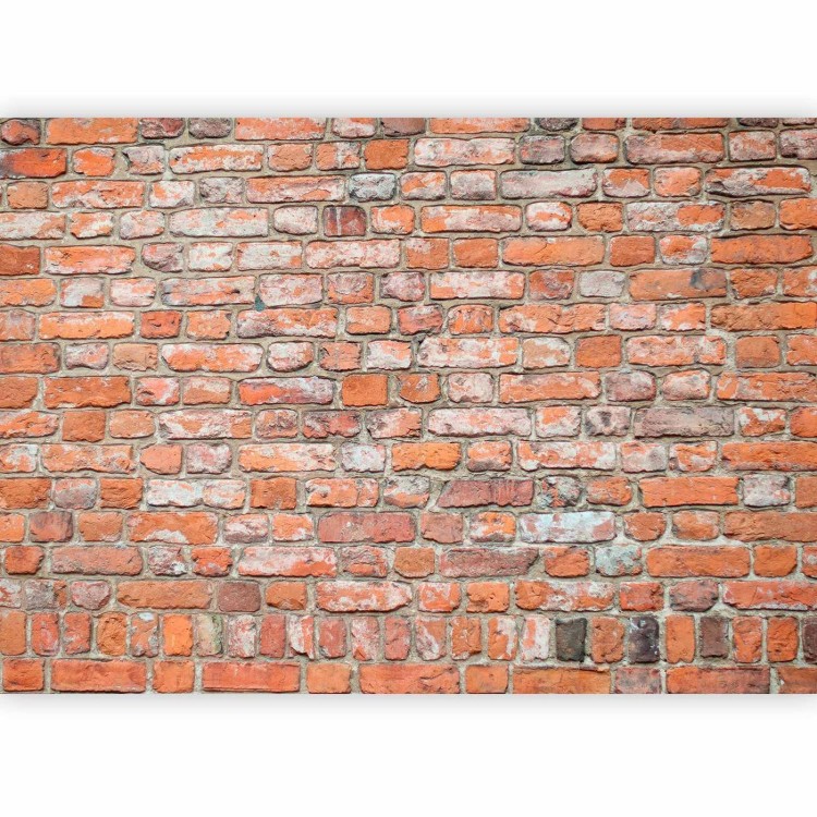 Fototapeta - Loftowy mur - deseń imitujący starą czerwoną cegłę