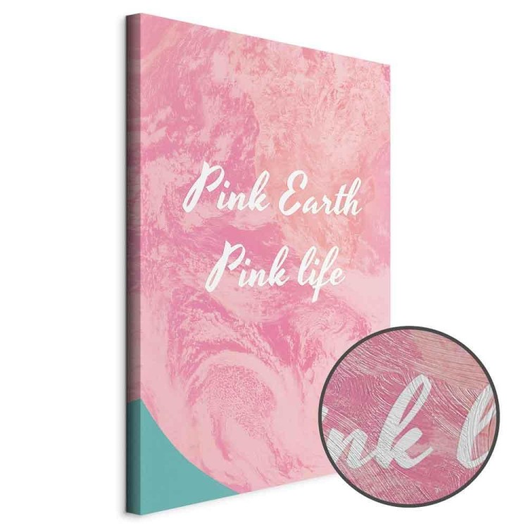 Obraz - Pink Earth, Pink Life (1-częściowy) pionowy