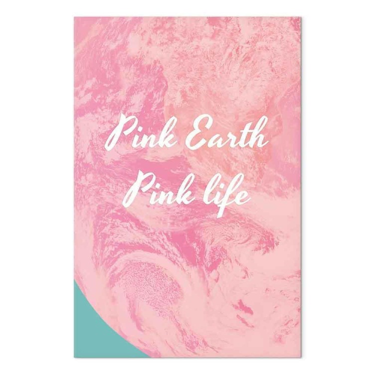 Obraz - Pink Earth, Pink Life (1-częściowy) pionowy